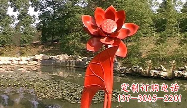 潍坊精美不锈钢荷花雕塑