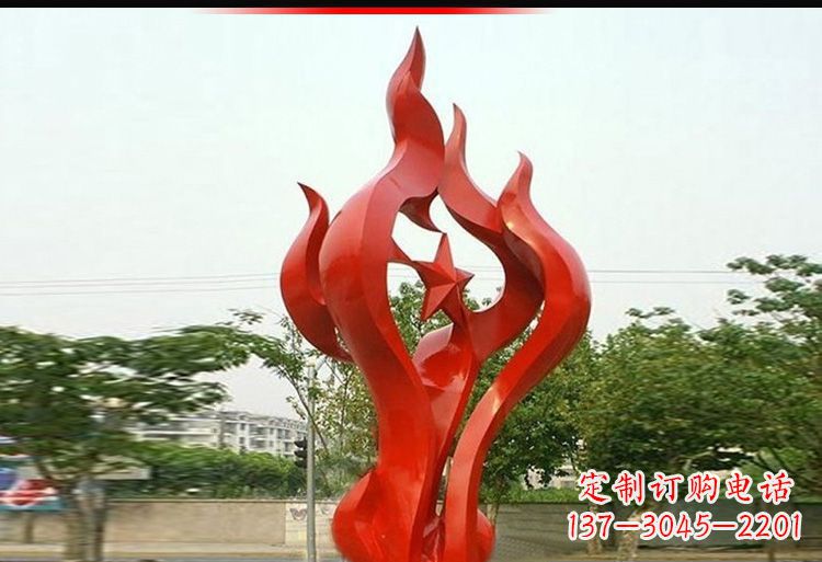 潍坊 不锈钢火炬雕塑-美轮美奂