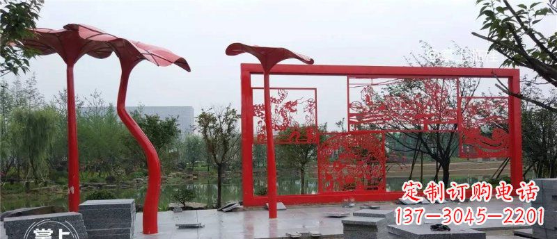 潍坊不锈钢龙凤雕塑