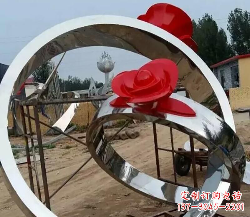 潍坊精致的不锈钢戒指雕塑