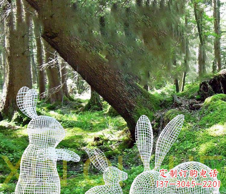 潍坊精美兔子雕塑,点缀你的公园