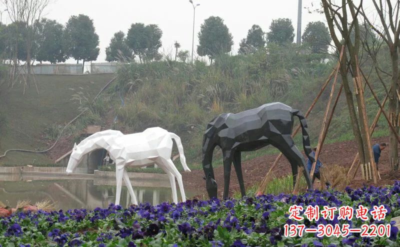 潍坊盛世之美,精美不锈钢动物雕塑