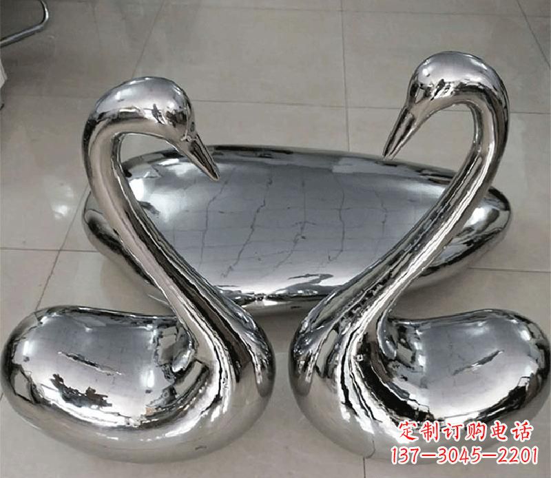潍坊高端定制不锈钢天鹅雕塑