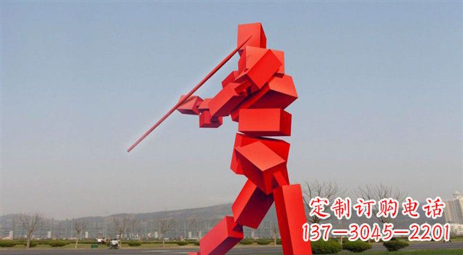 潍坊定制不锈钢标枪雕塑