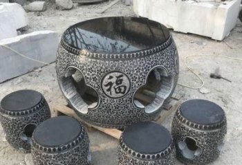 潍坊特大型福字桌凳石雕