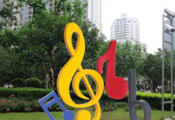 潍坊不锈钢音符雕塑-引领您的心情旋律