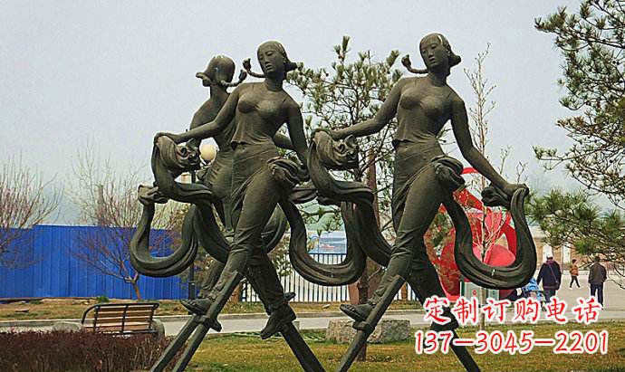 潍坊中领雕塑精美女孩雕塑