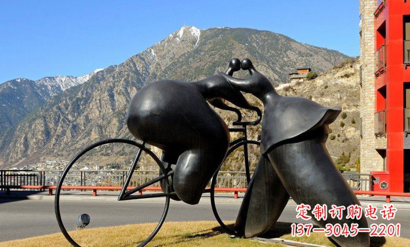 潍坊铸铁自行车雕塑