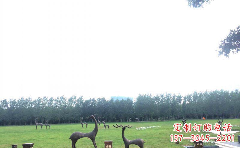 潍坊定制铜动物雕塑 – 小鹿