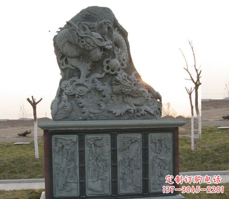 潍坊公园大理石龙雕塑