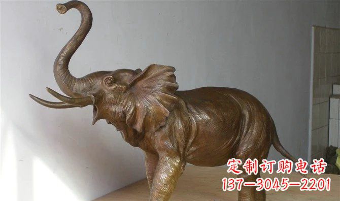 潍坊优雅大象招财铜雕