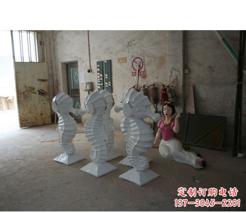 潍坊公园动物海马石雕