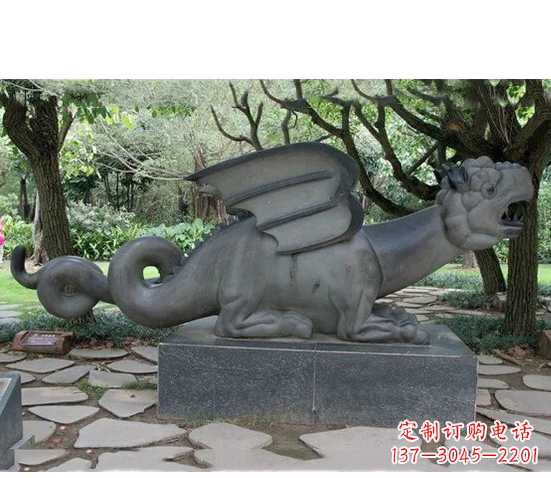 潍坊公园动物恐龙石雕