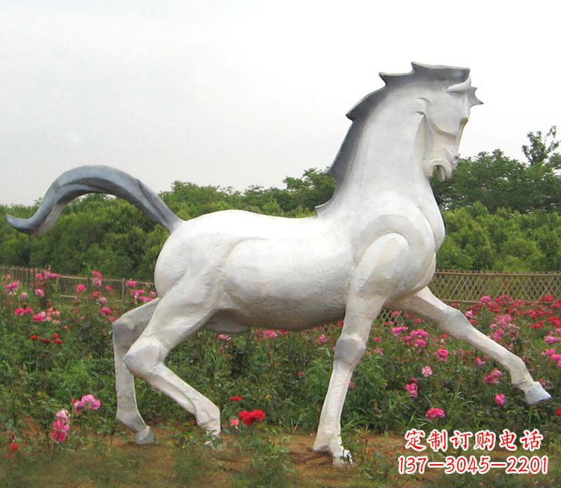 潍坊公园动物石雕马