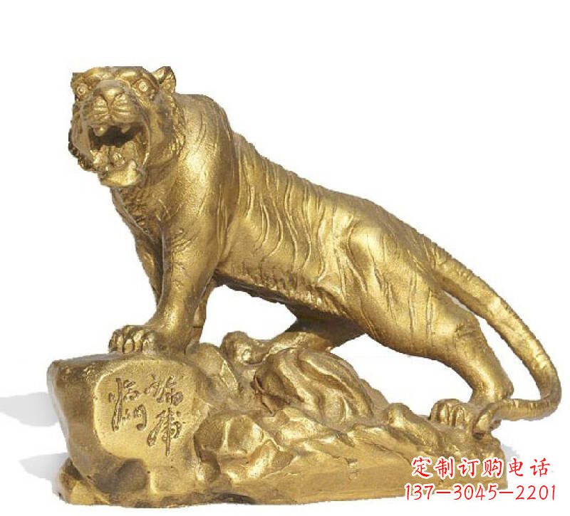 潍坊公园动物铜雕老虎222