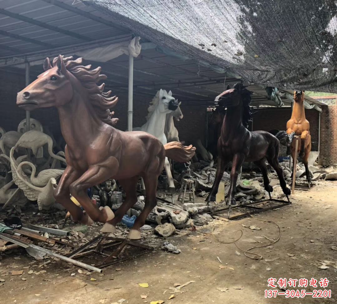 潍坊精美马头铜雕塑