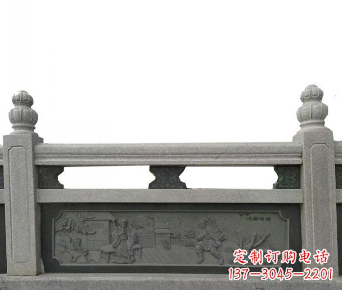 潍坊中领雕塑艺术品-公园仿古石雕栏板