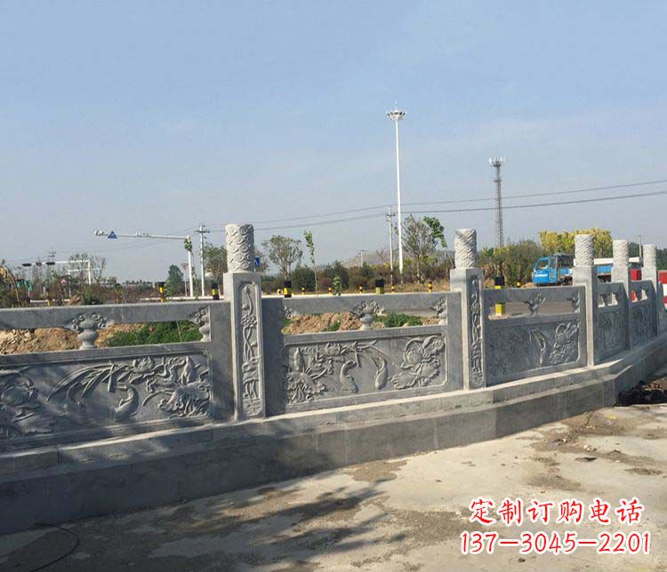 潍坊风格各异的精美公园仿古石栏板雕塑