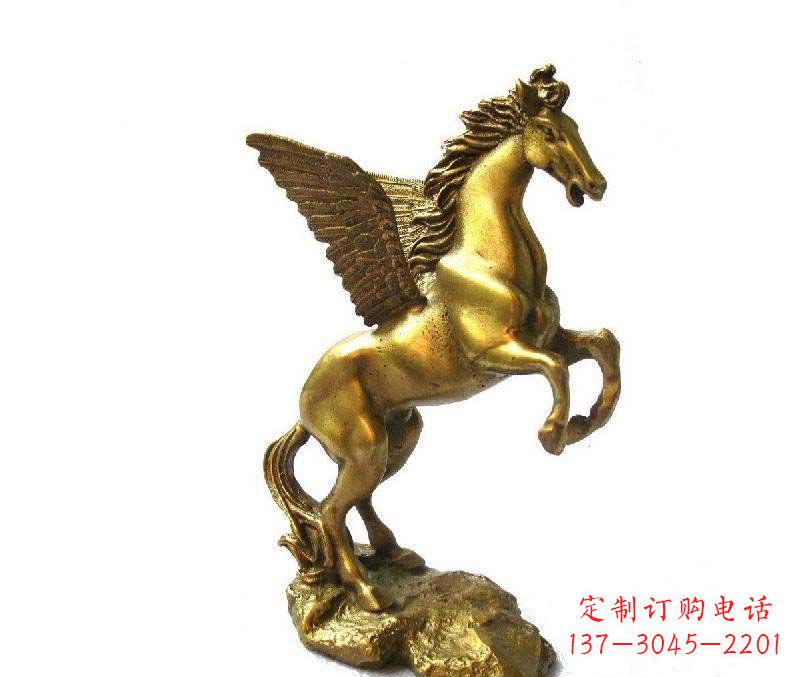 潍坊公园飞马动物铜雕