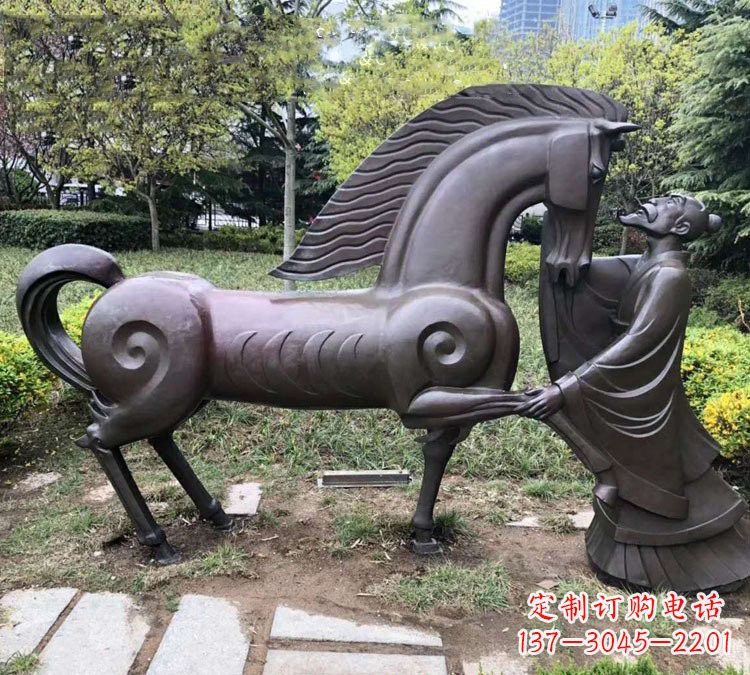 潍坊展现历史名人的铜雕雕塑