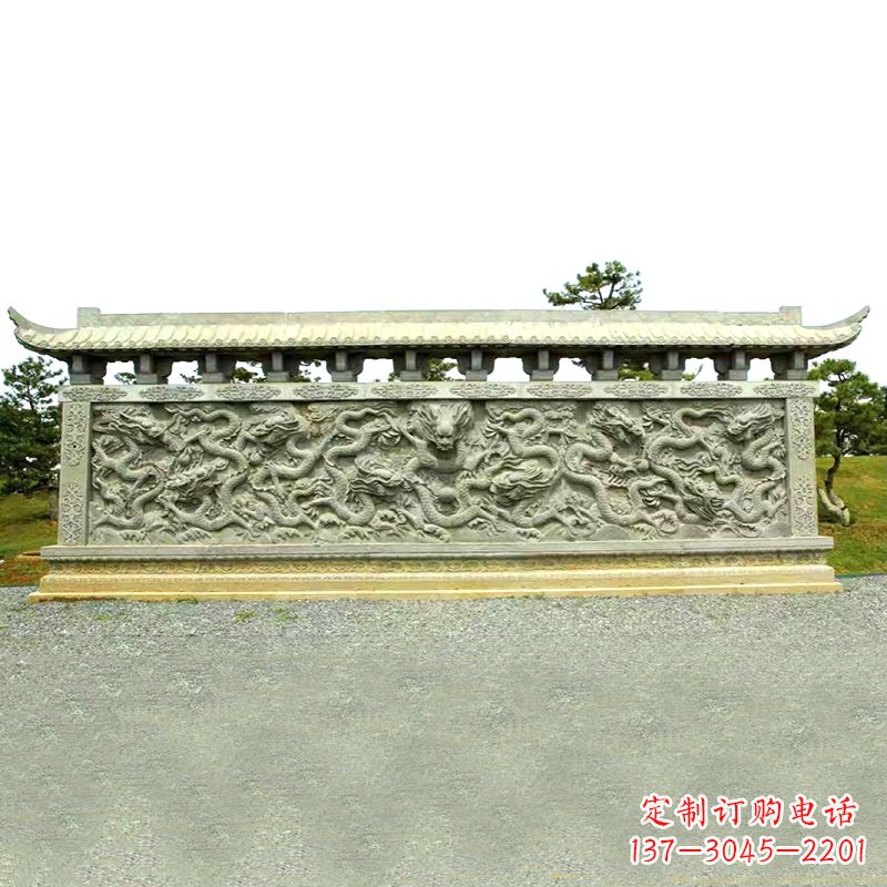潍坊山水玉龙壁雕艺术