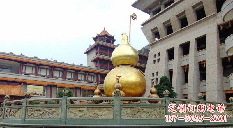 潍坊公园葫芦景观铜雕