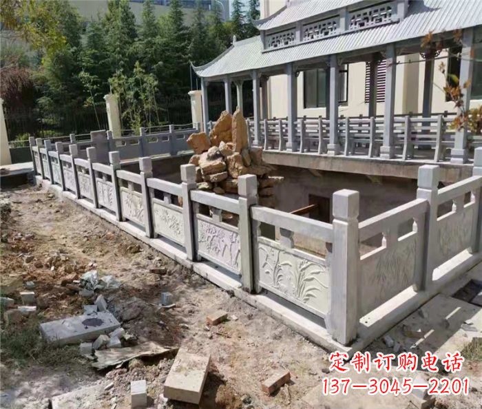 潍坊公园景观大理石浮雕栏板_2