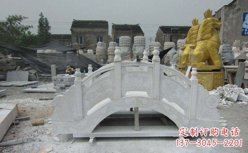 潍坊公园景观大理石拱桥雕塑