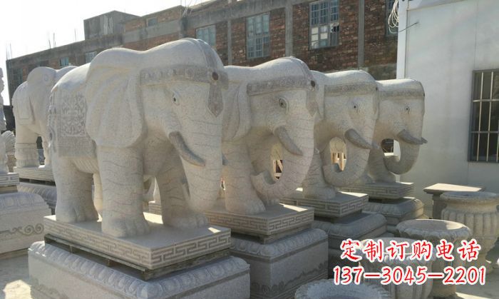 潍坊缅甸大理石缅甸大象雕塑