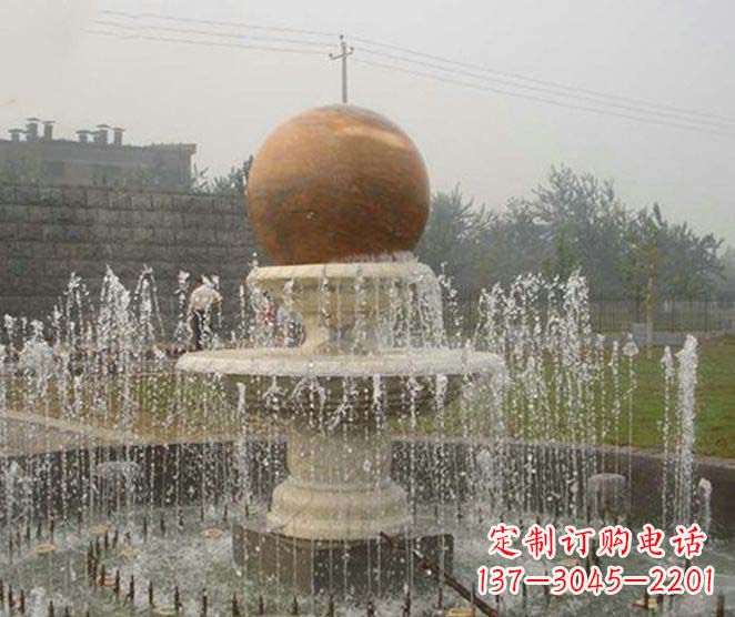 潍坊公园景观风水球喷泉石雕
