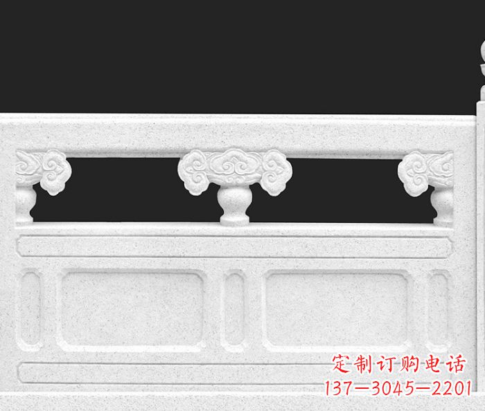 潍坊公园景观汉白玉石雕栏板 (3)