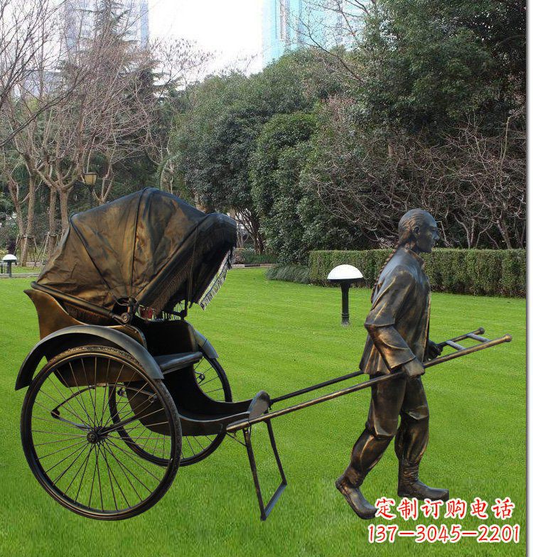 潍坊艺术纪念·传统文化·黄包车雕塑