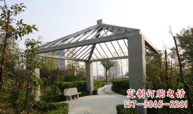 潍坊公园凉亭不锈钢雕塑