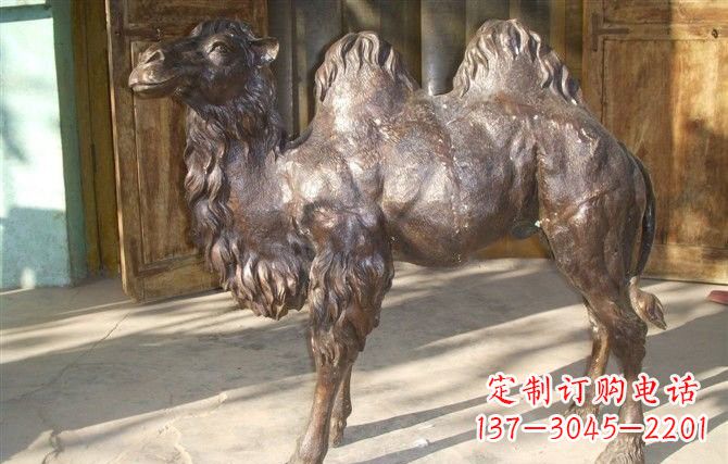 潍坊公园骆驼铜雕222