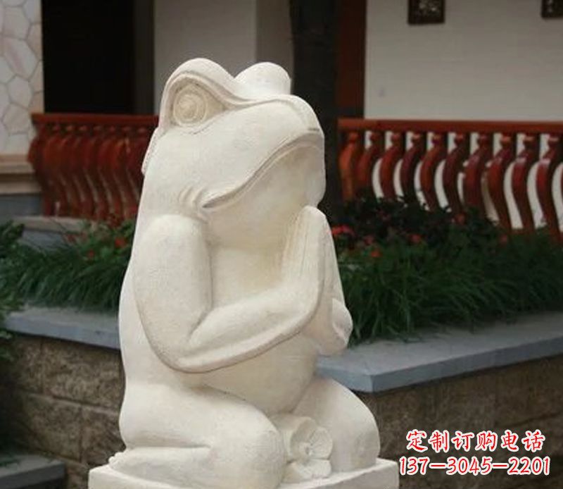 潍坊中领雕塑精美绝伦的青蛙石雕