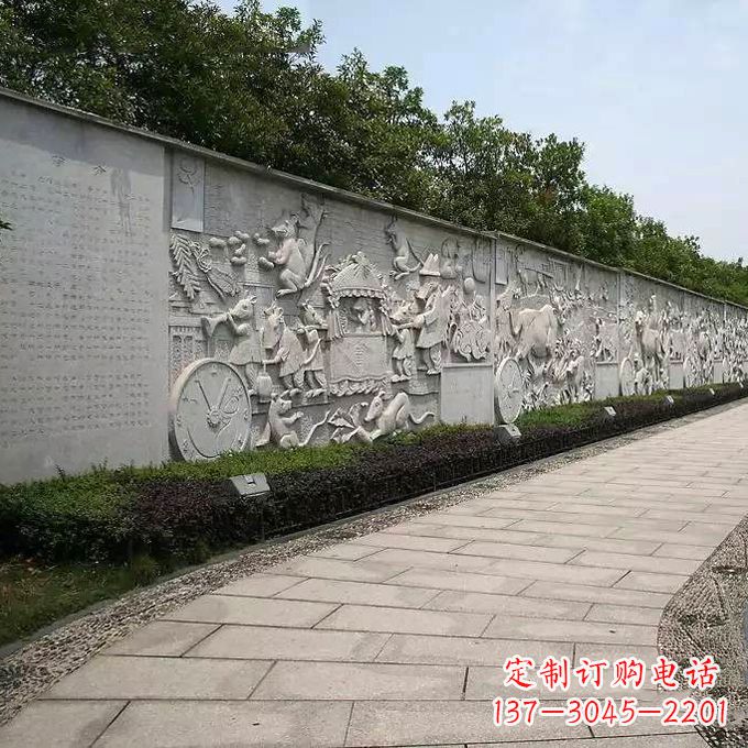 潍坊领雕塑 | 十二生肖文化浮雕