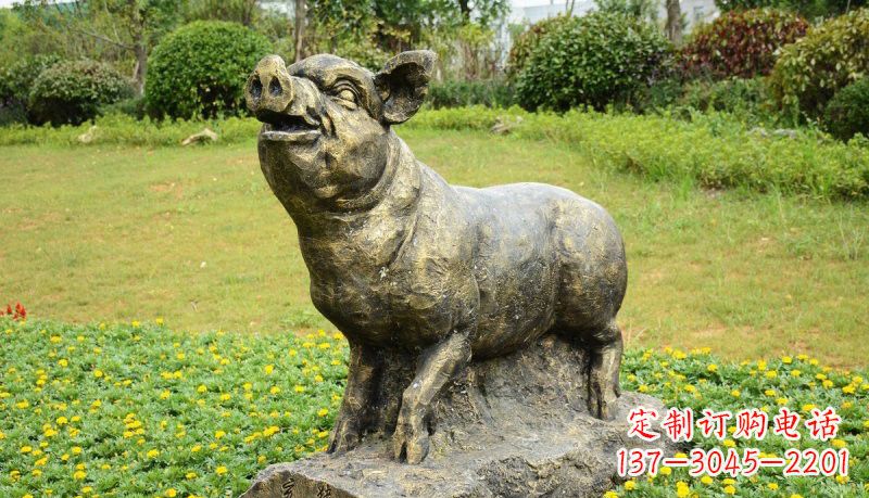 潍坊公园十二生肖铜雕