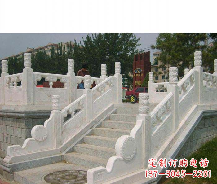 潍坊公园石栏板大理石雕塑
