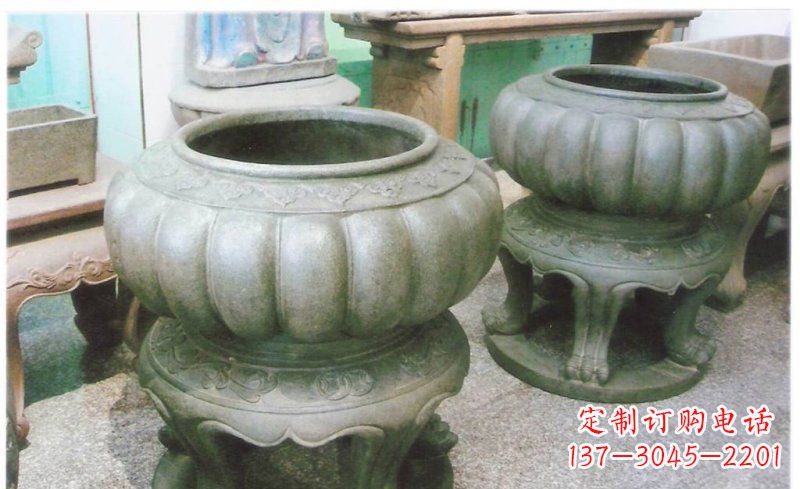 潍坊铜质公园水缸雕塑
