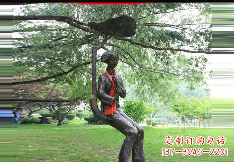 潍坊可爱迷人的美女雕塑