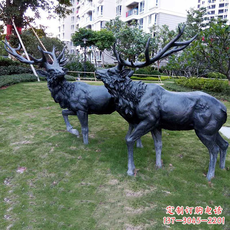 潍坊自然风格动物铜雕塑