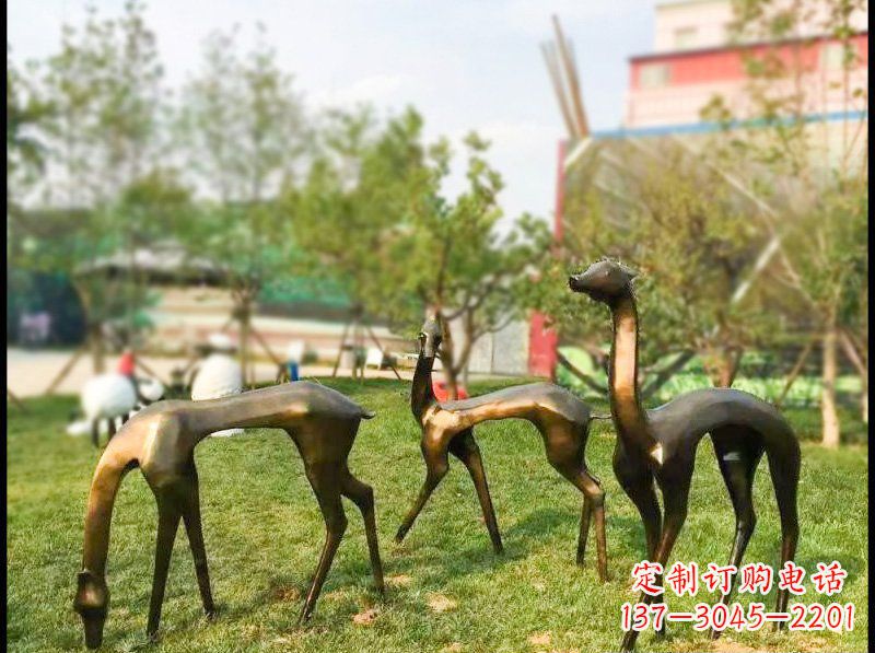 潍坊艺术欣赏——梅花鹿雕塑