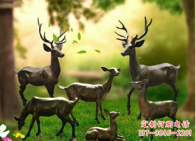 潍坊公园动物铜雕塑
