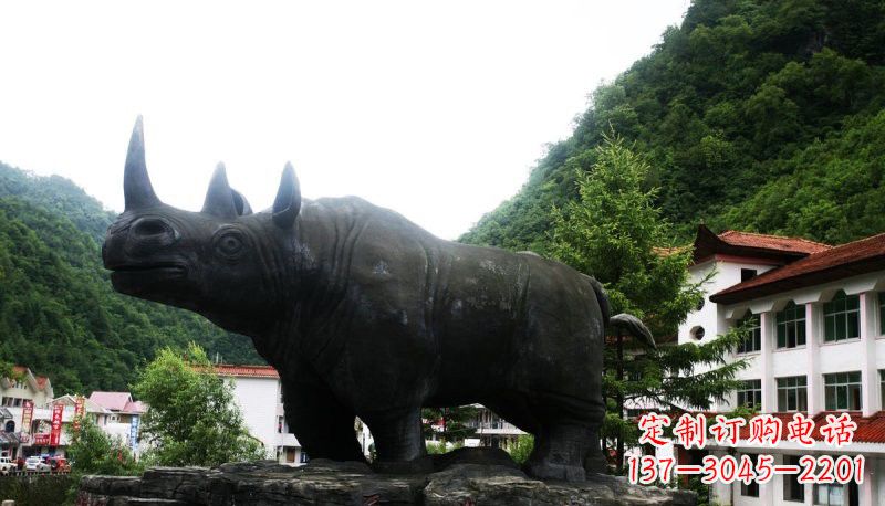 潍坊艺术犀牛石雕