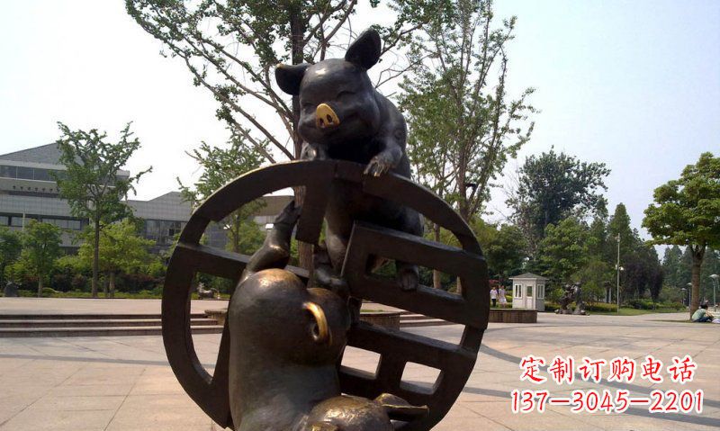 潍坊优雅而富有表现力的动物铜雕