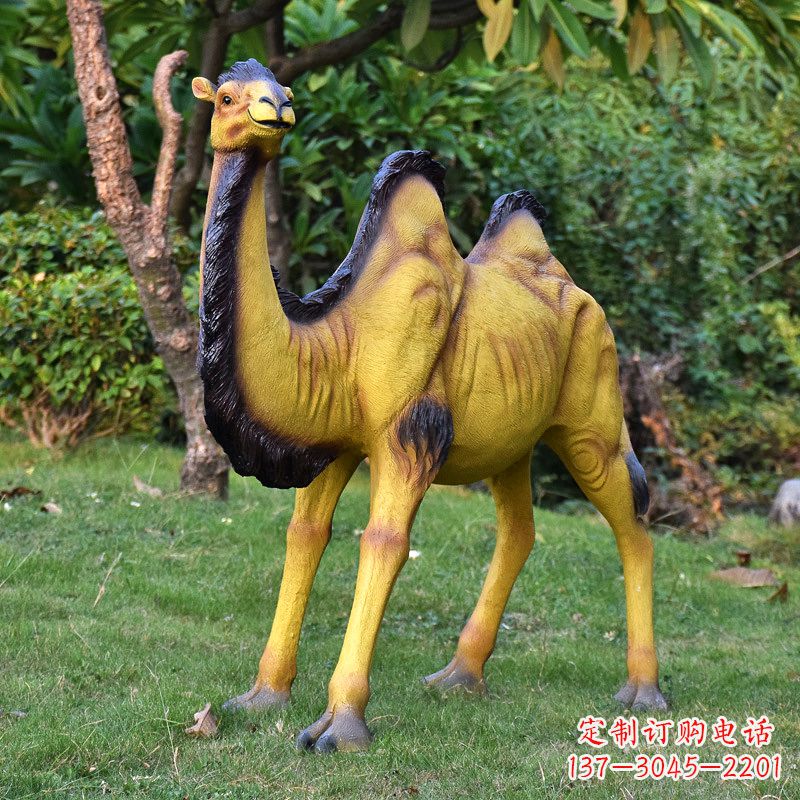 潍坊骆驼雕塑精美而有趣的定制装饰品
