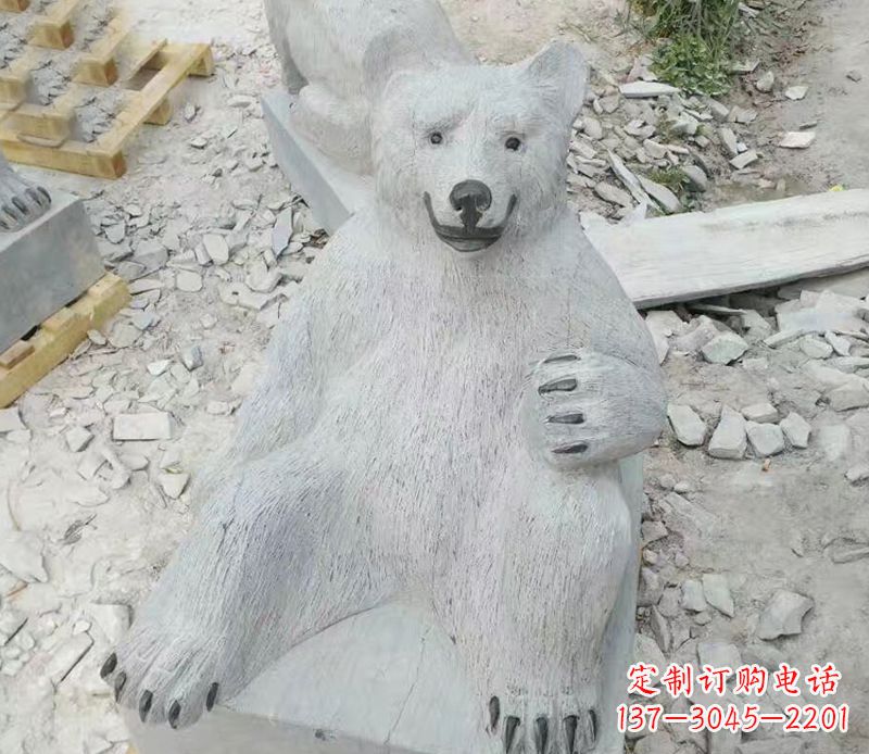 潍坊精美狗熊石雕