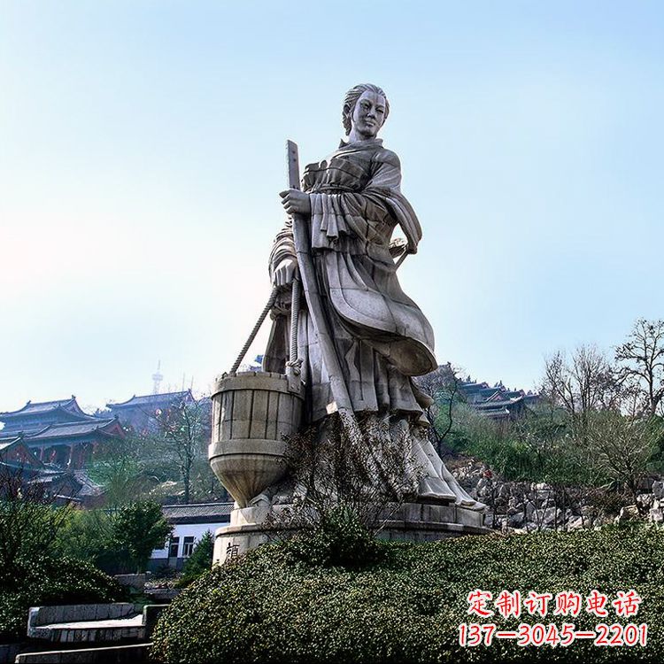 潍坊浪漫古典,文姜古装美女雕塑