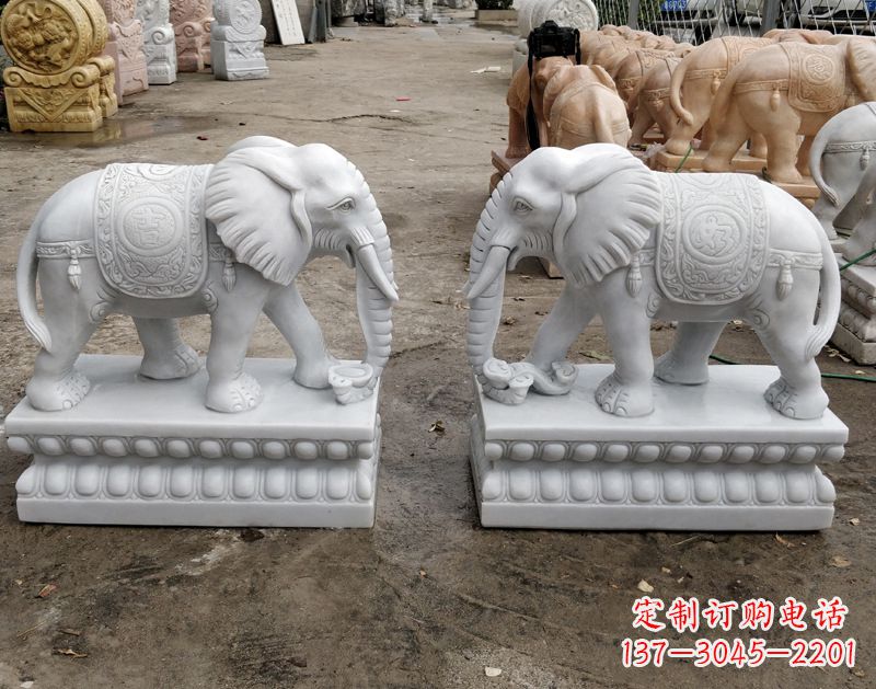 潍坊传统古老工艺大象雕塑