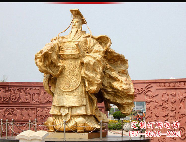 潍坊汉武帝铜雕,精致绝伦,彰显大汉尊贵